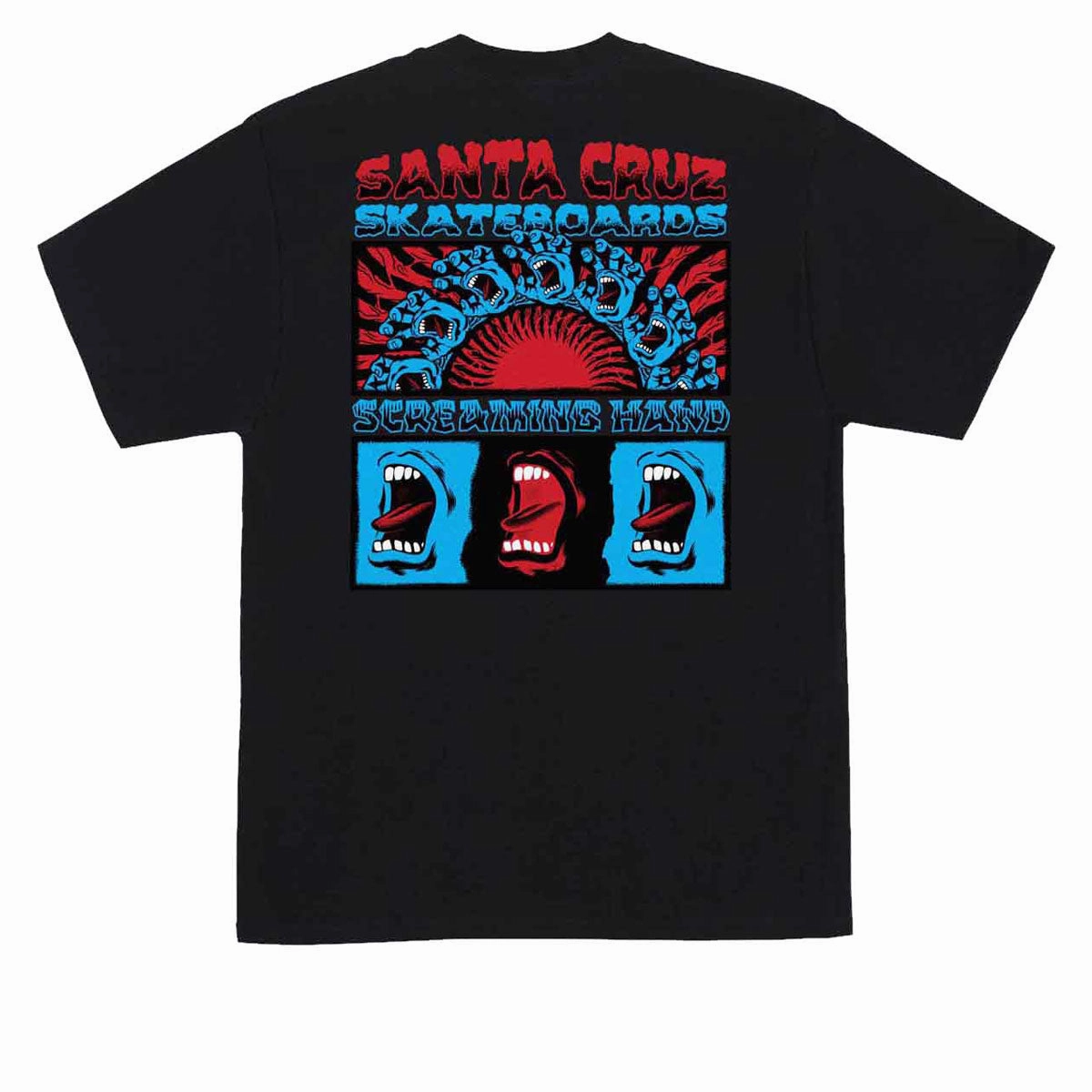 Santa Cruz Screaming Connect T-Shirt - Black Effortless Wearable