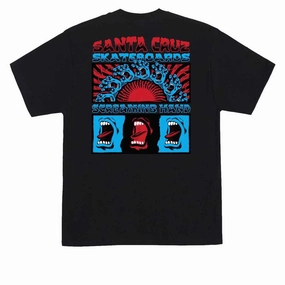 Santa Cruz Screaming Connect T-Shirt - Black Smooth Look