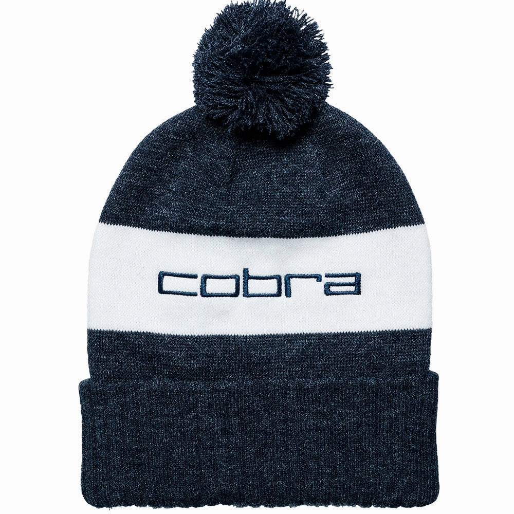 Cobra Pom Beanie - Puma Navy/White Glow Adjustable size