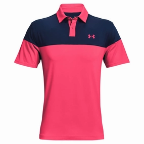 Under Armour T2G Blocked Polo - Pink Shock/Academy TemperatureRegulating FlexibleCollarOptions