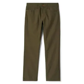 Soft Texture Simple Cut Brixton Builders 5 Pocket Pants - Ivy Green