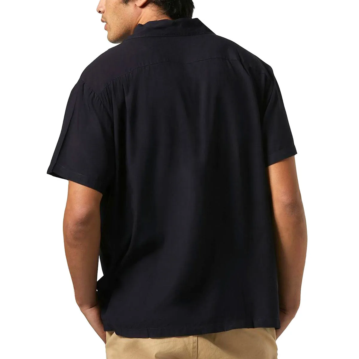 Brixton Bunker Shirt - Black Camouflage Style Athleisure Trend
