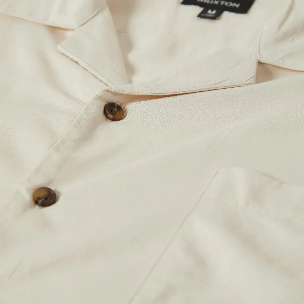 Quick Release Placket Unisex Choice Brixton Bunker Shirt - Whitecap