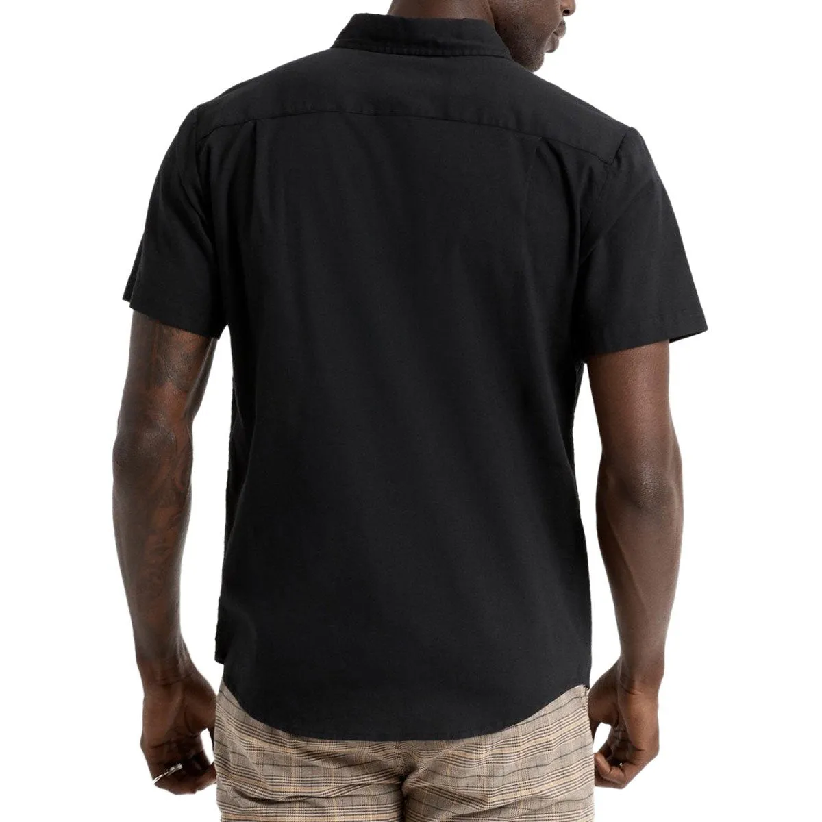 Brixton Charter Oxford Shirt - Black Classic Appeal