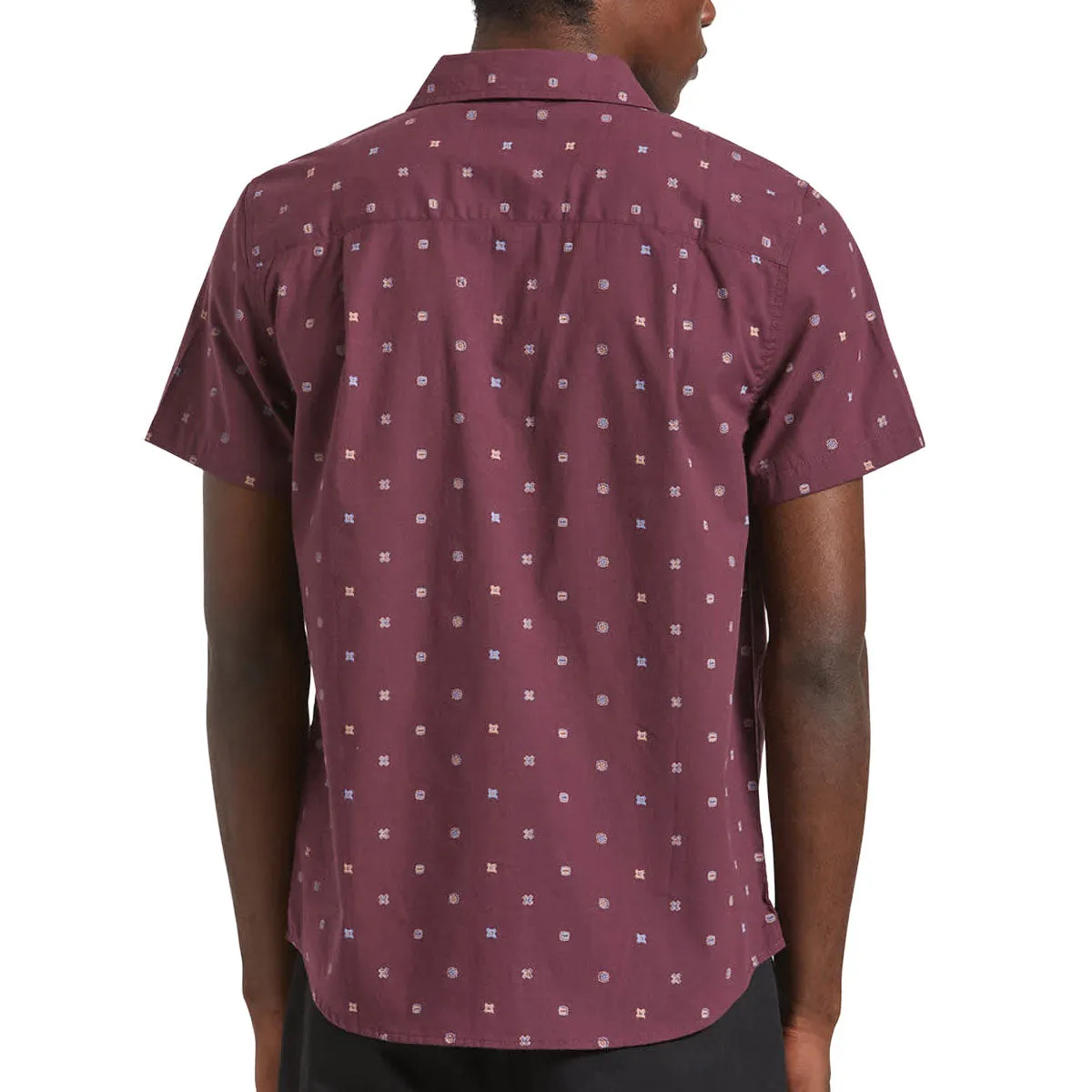 Brixton Charter Print Shirt - Port/Micro Geo Layered Look shopping spree