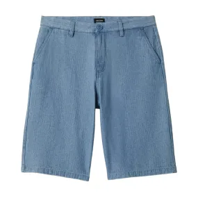 Leather Look raincoat Brixton Choice Chino Baggy Shorts - Light Wash Denim Herringbone