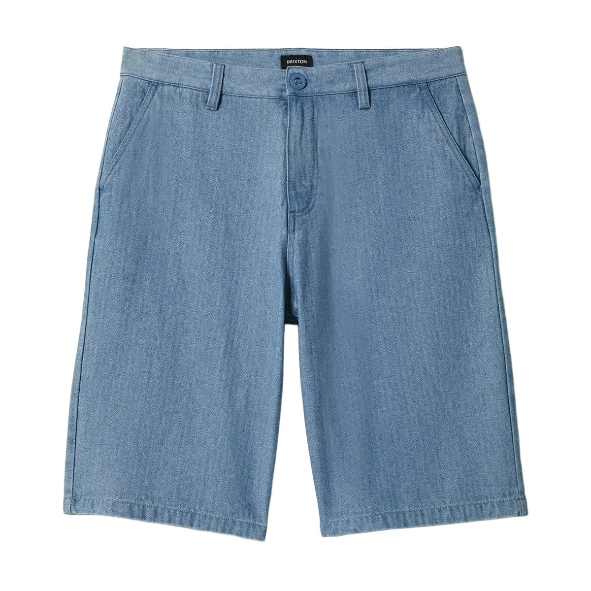 Leather Look raincoat Brixton Choice Chino Baggy Shorts - Light Wash Denim Herringbone