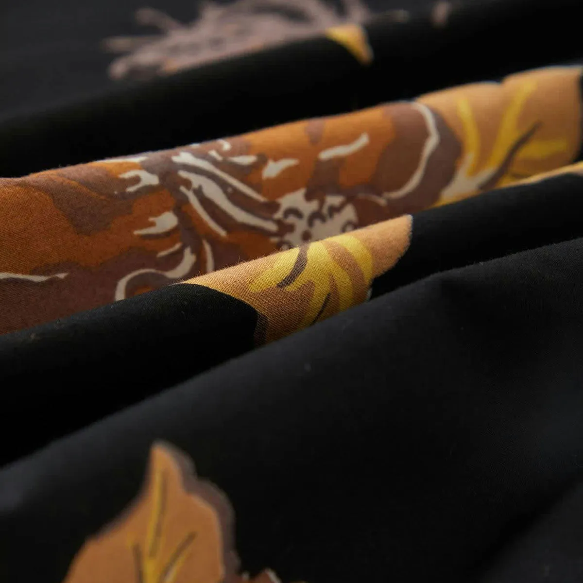 Brixton Cru Print Shirt - Washed Black/Charcoal Floral Youthful Appeal Youth fashion
