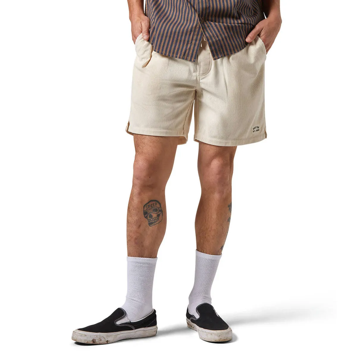 Brixton Everyday Corduroy Shorts - Whitecap Sport Comfort AntiSlipGrip