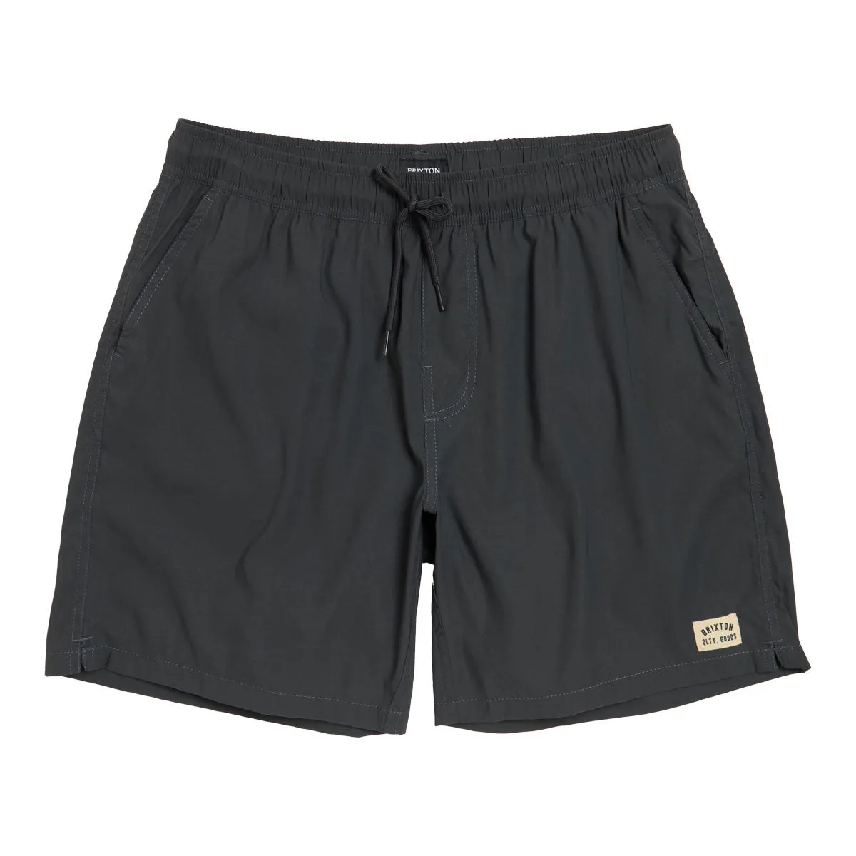 Brixton Everyday Stretch Hybrid Shorts - Washed Black Hip Friendly Pockets Seamless Waist Technology