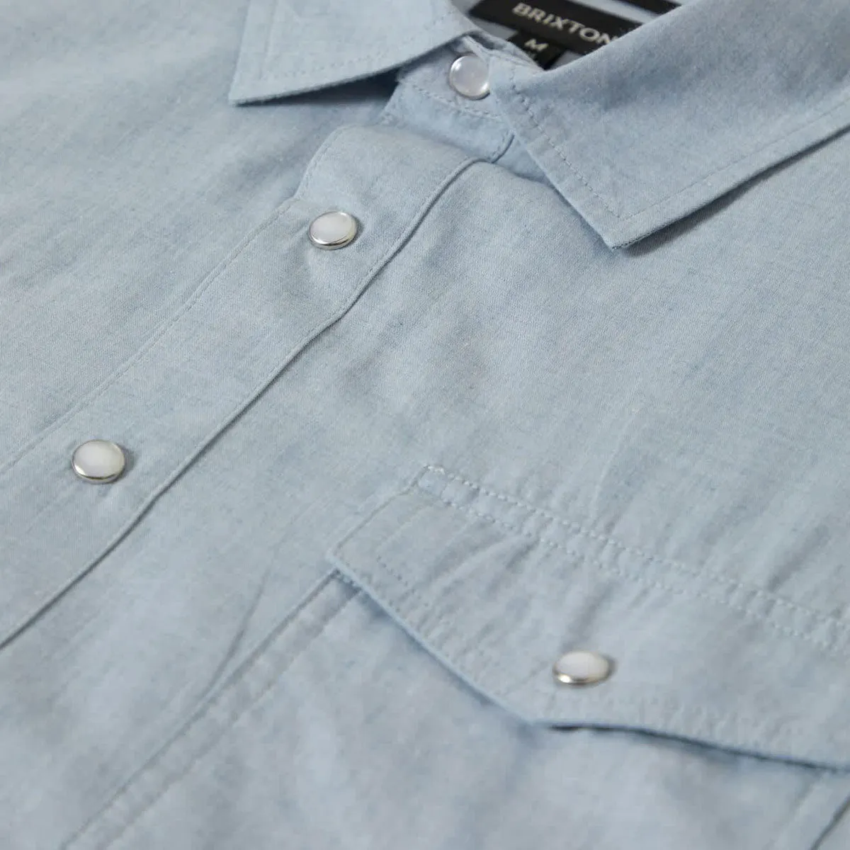 Brixton Wayne Shirt - Medium Blue Vintage Wash
