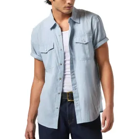 Urban Edge Essential Wardrobe Brixton Wayne Shirt - Medium Blue