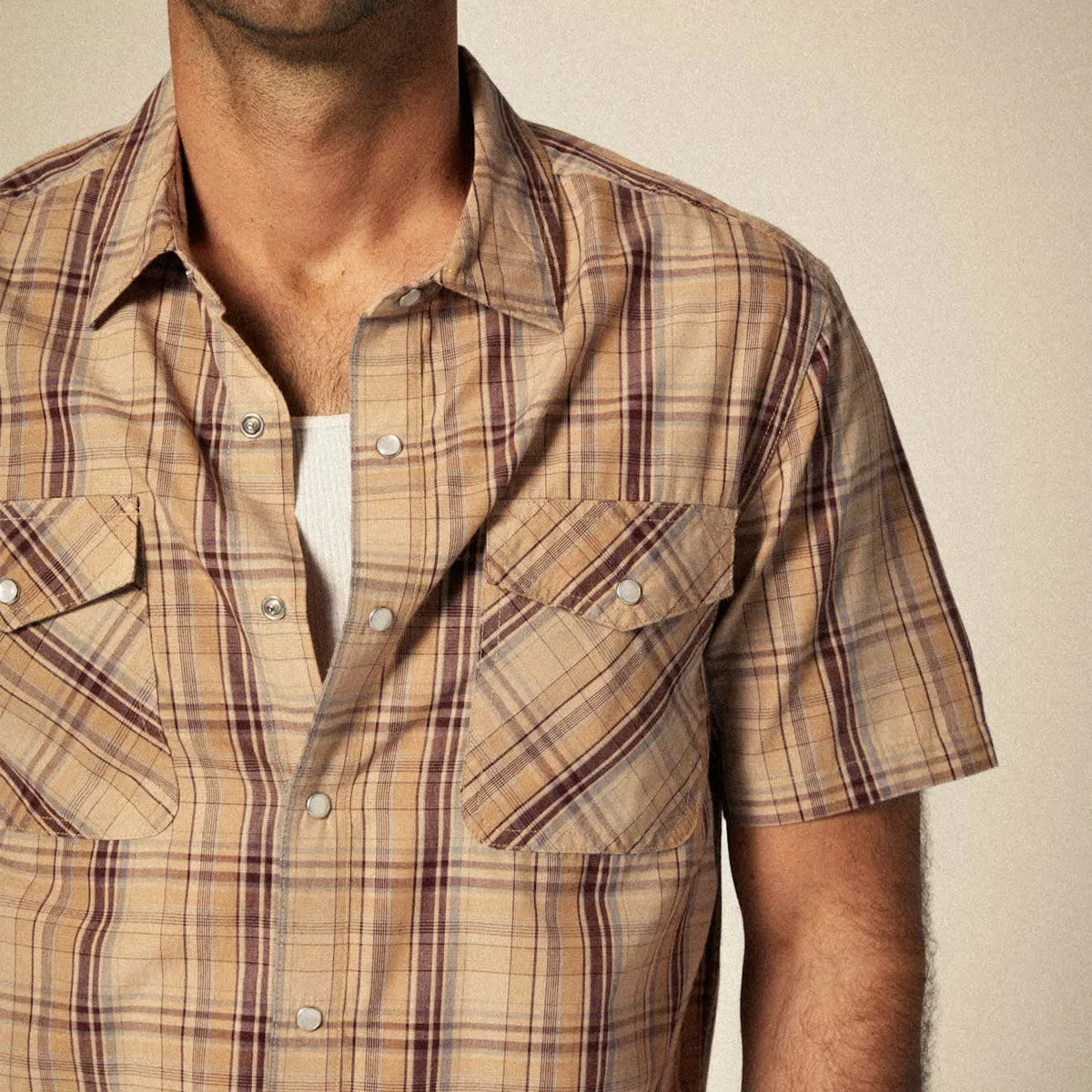 Brixton Wayne Shirt - Western Plaid Cocktail Party