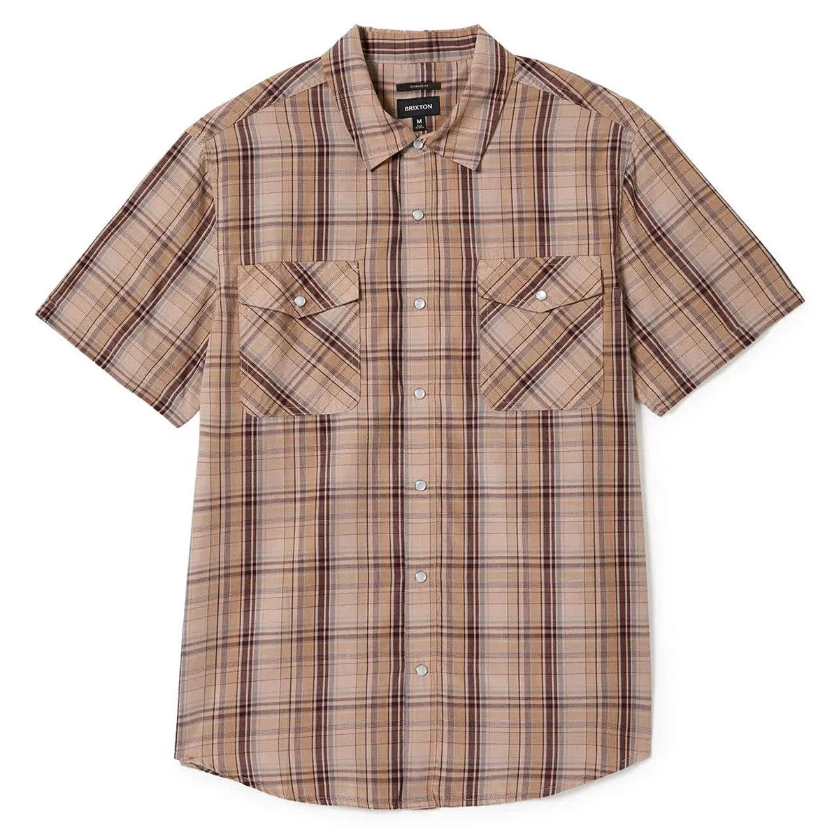 Brixton Wayne Shirt - Western Plaid Twill Weave