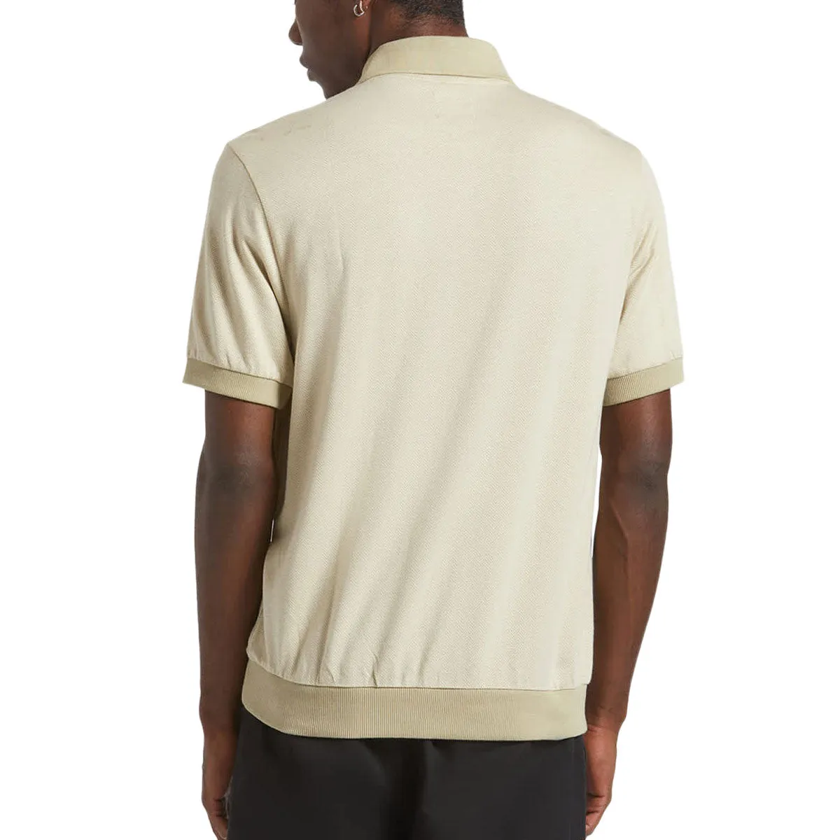 Anniversary Special Brixton Weekend Herringbone Polo Shirt - Whitecap/Elm