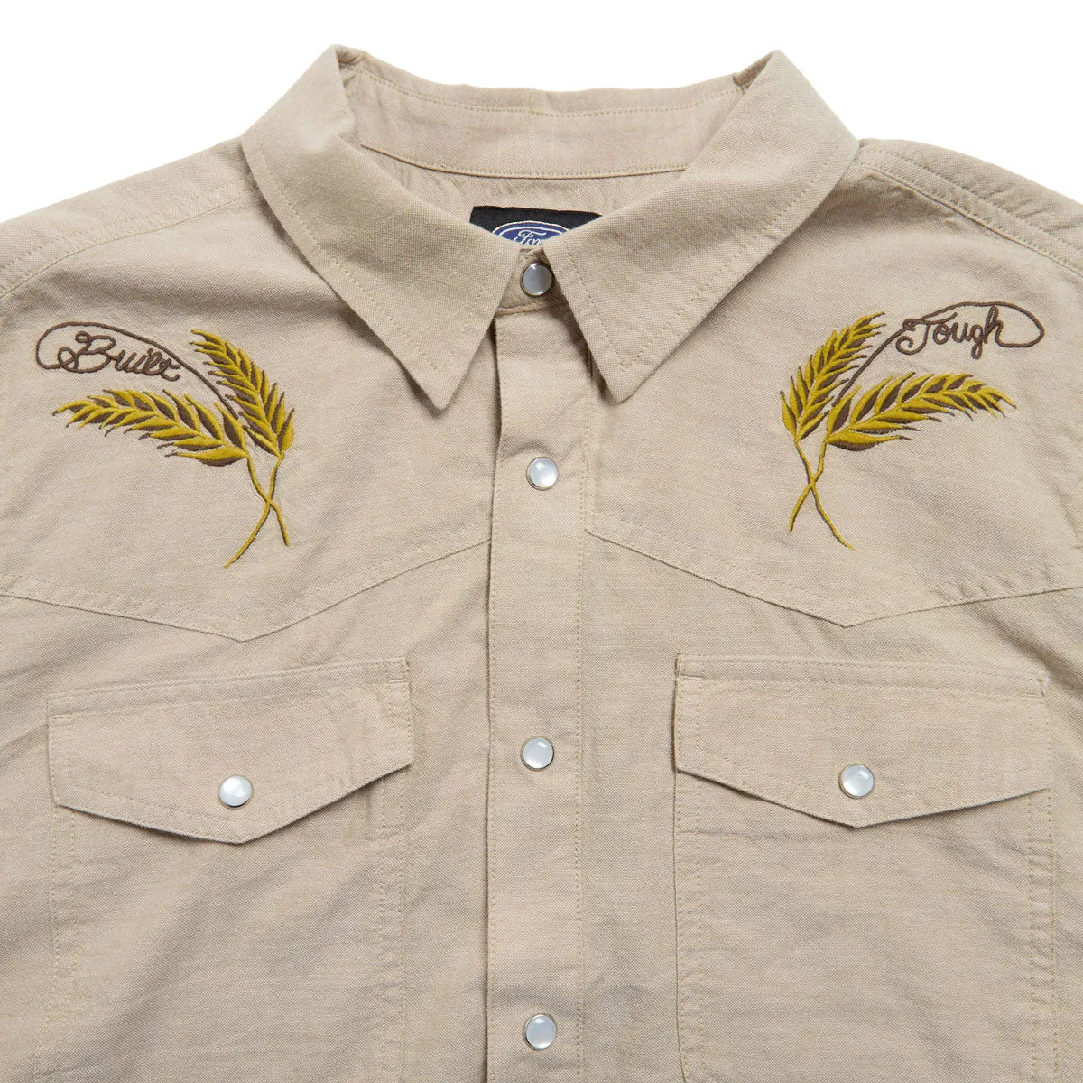 Brixton x Ford Western Shirt - Khaki Country Charm