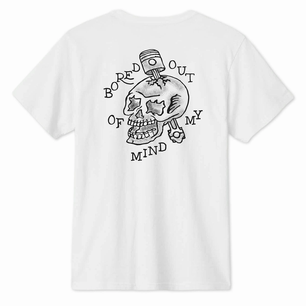 Brixton Daytona T-Shirt - White Stretch Fabric Technology
