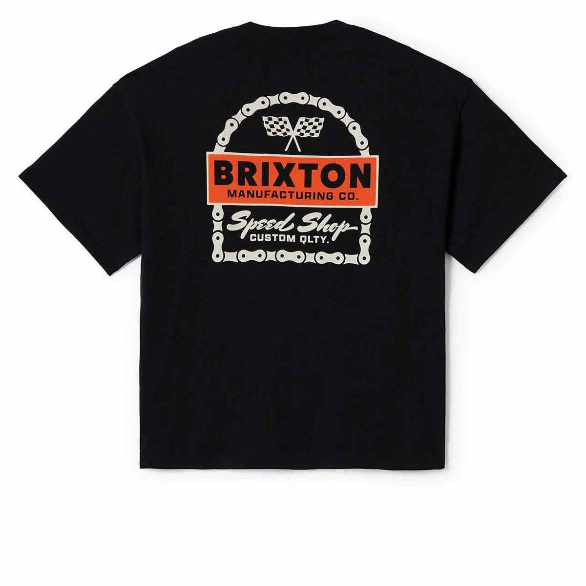 Brixton Drayton Heavyweight Relaxed T-Shirt - Black Classic Wash Cozy Feel