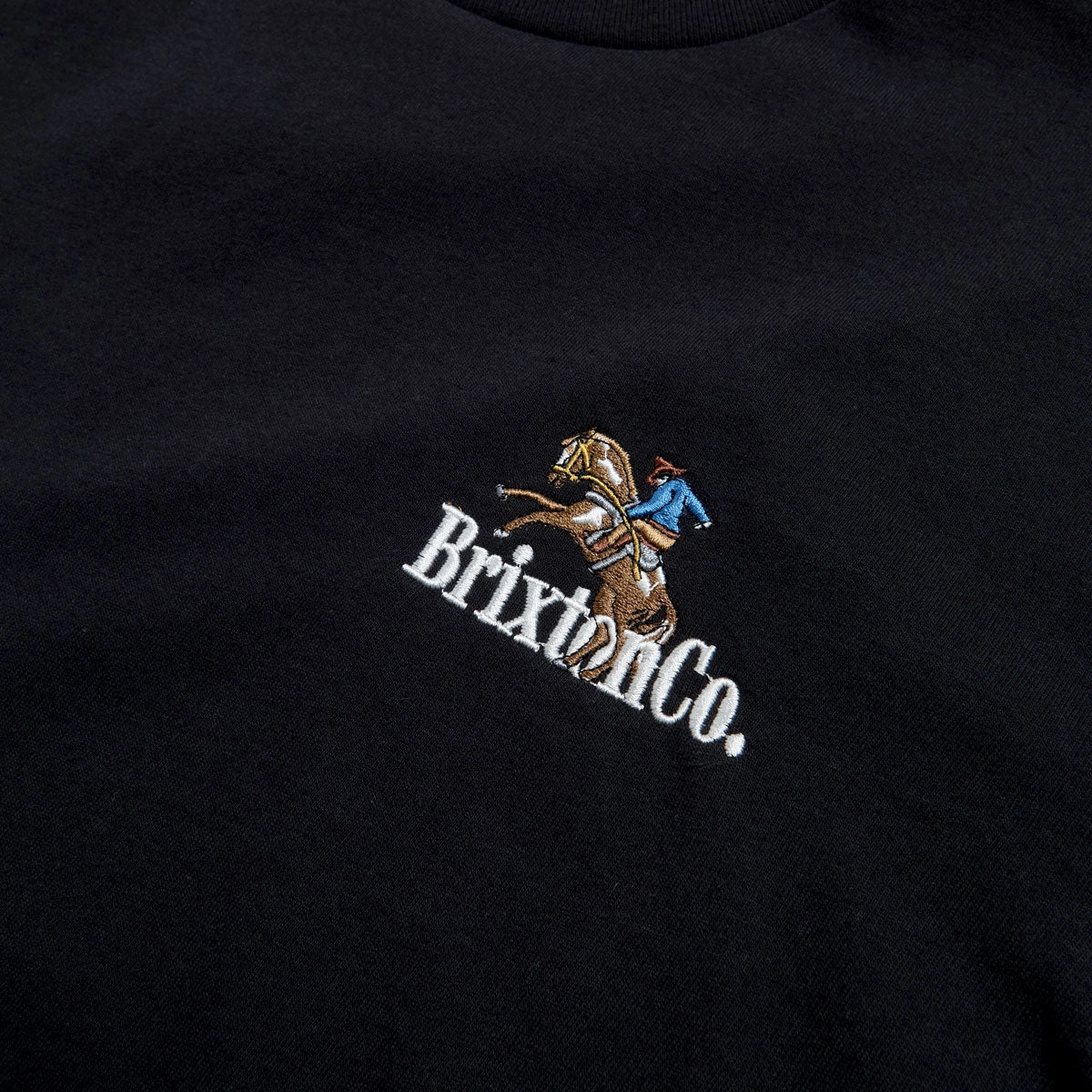 Brixton Inwood T-Shirt - Black Flexible Neckline Flexible Cuff Design