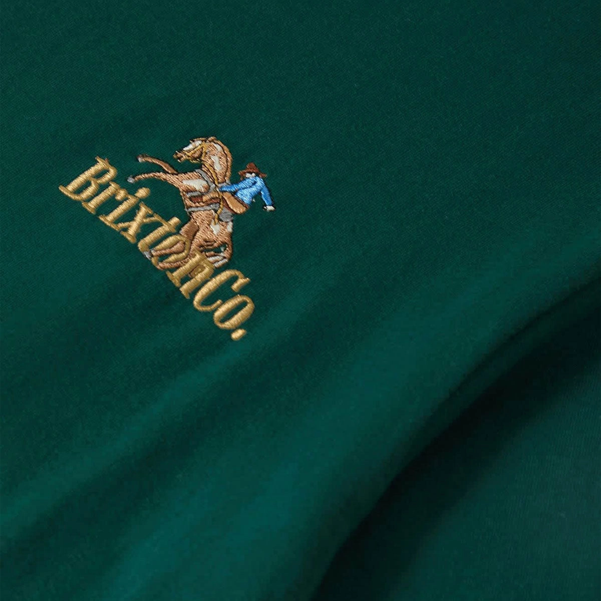Brixton Inwood T-Shirt - Deep Emerald Daily Comfort