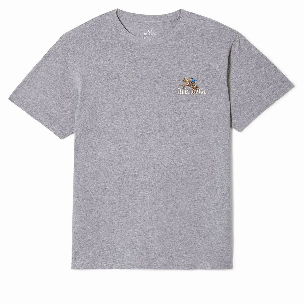 oversized but not shapeless Brixton Inwood T-Shirt - Heather Grey