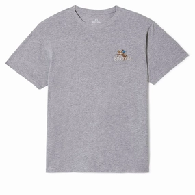 oversized but not shapeless Brixton Inwood T-Shirt - Heather Grey