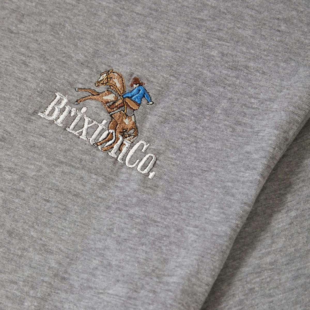 Brixton Inwood T-Shirt - Heather Grey Stylish and Comfortable