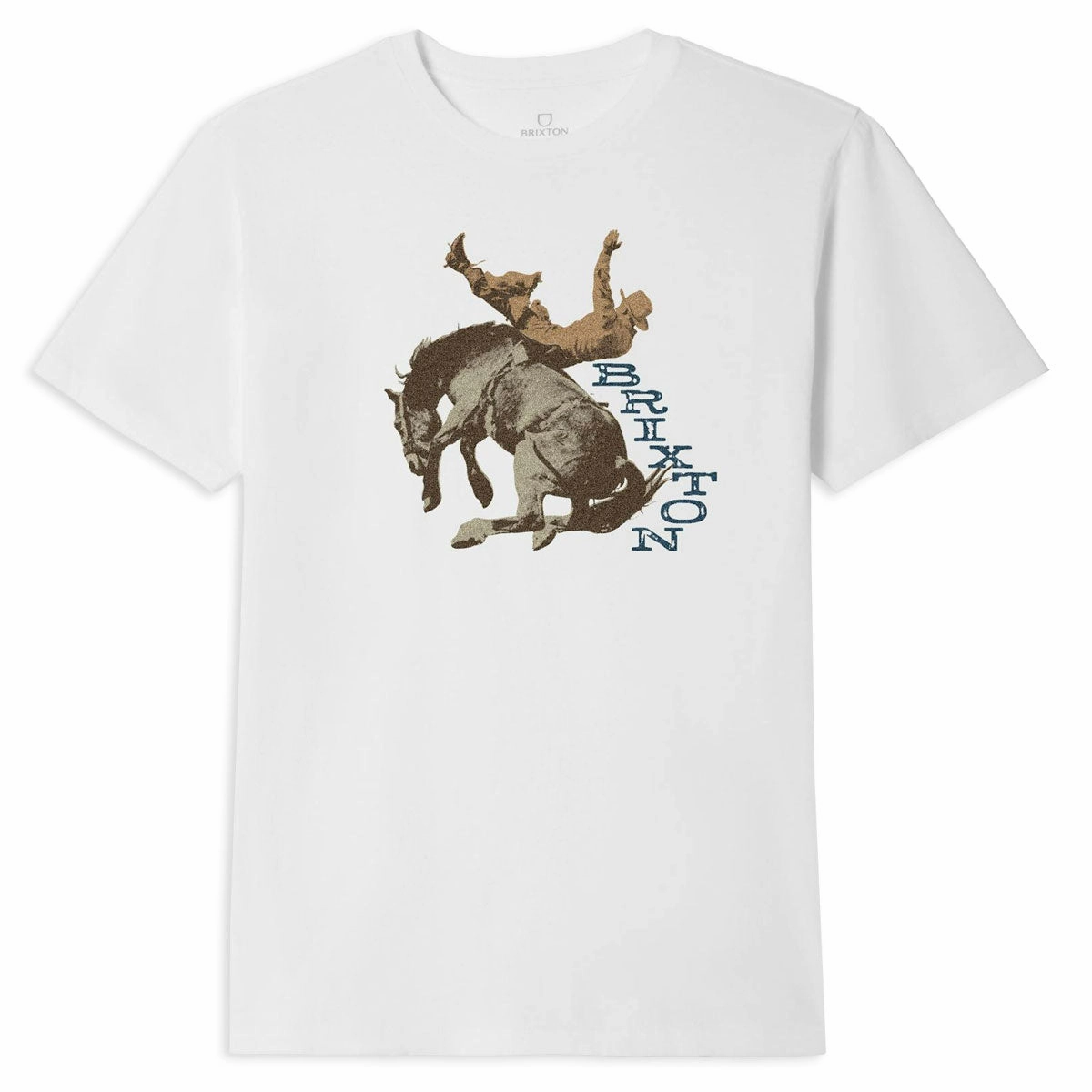 Brixton Rowdy Tailored T-Shirt - White Multi Panel Design