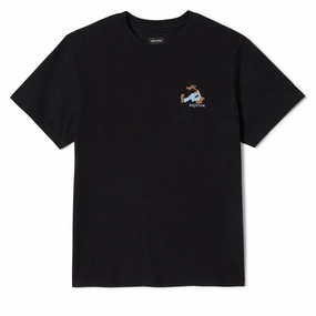 Brixton Stride Heavyweight T-Shirt - Black Classic Wash Layering Must-Have Picnic