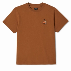 Brixton Stride Heavyweight T-Shirt - Rubber Classic Wash Versatile Layering Piece Breathable Essentials