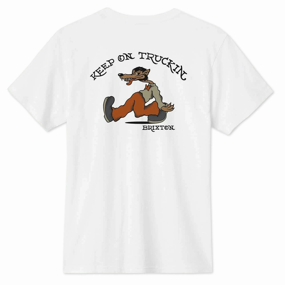 Gym clothing Brixton Stride Taylored T-Shirt - White