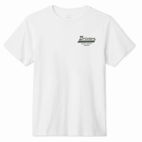 Holiday Casual StretchReinforcedArmholes Brixton Township Tailored T-Shirt - White/Olive