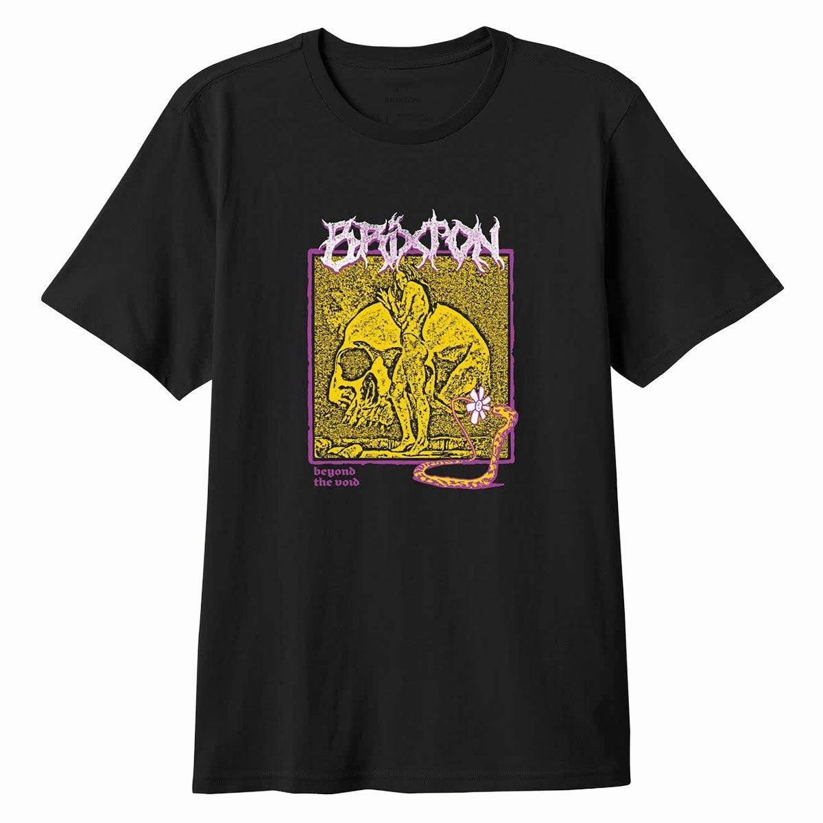 Brixton Void Premium T-Shirt - Black Worn Wash Perfect Fit Wear