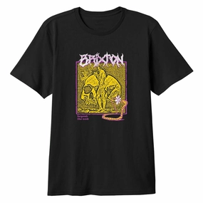 Brixton Void Premium T-Shirt - Black Worn Wash Perfect Fit Wear