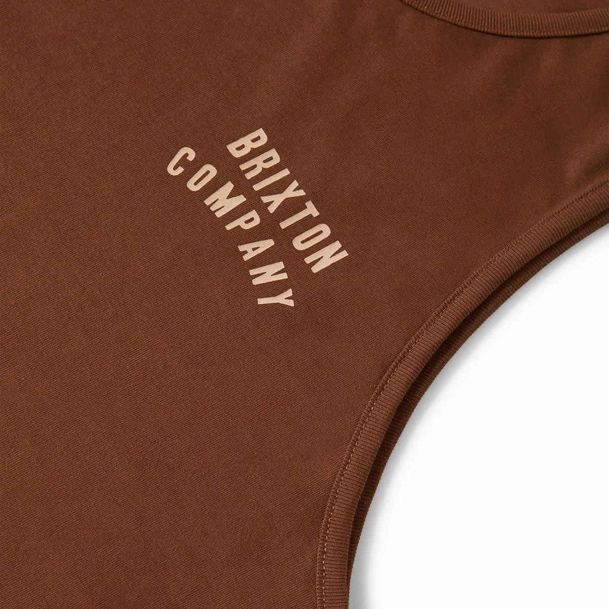 Brixton Woodburn Tank Top - Pinecone Brown/Hazelnut Padded Shoulders