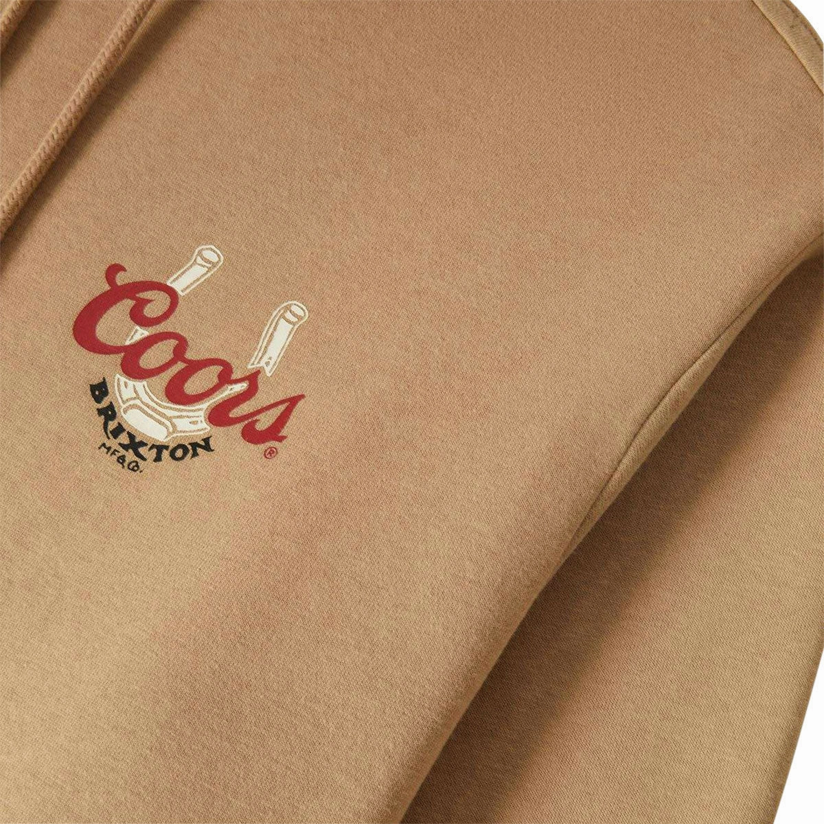 Brixton x Coors Luck Hoodie - Sand Family outing party costume