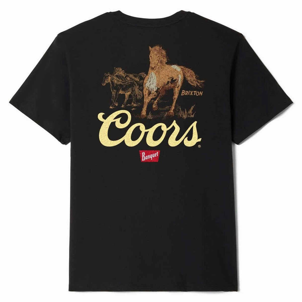 Brixton x Coors Roam T-Shirt - Black Comfy Casual Wear