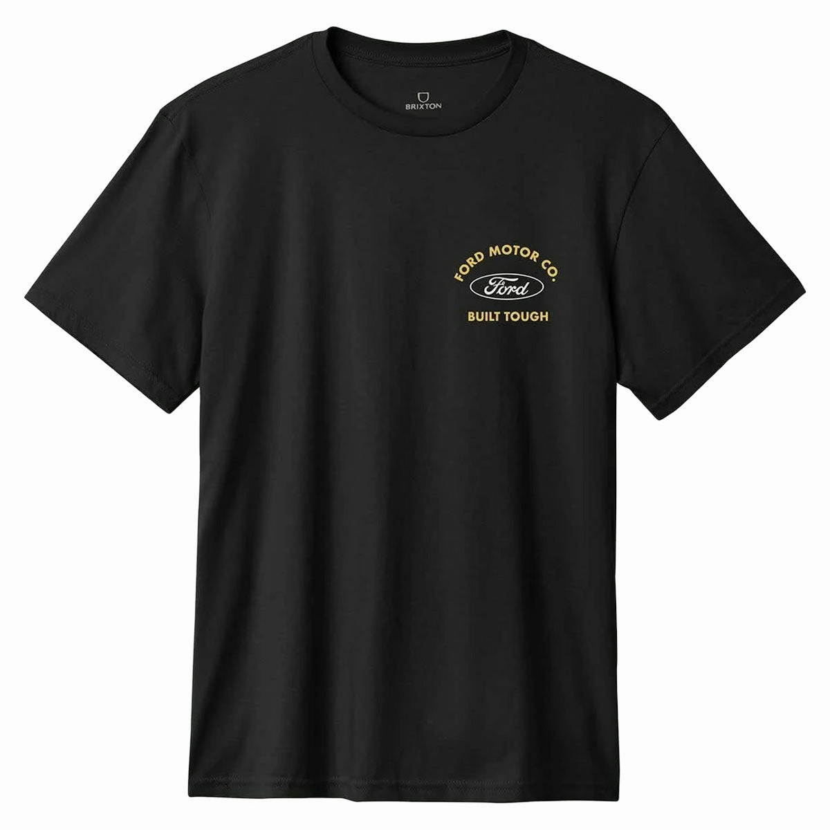 Brixton x Ford Built Tough T-Shirt - Burnt Rubber WrinkleResistant Texture WrinkleResistant