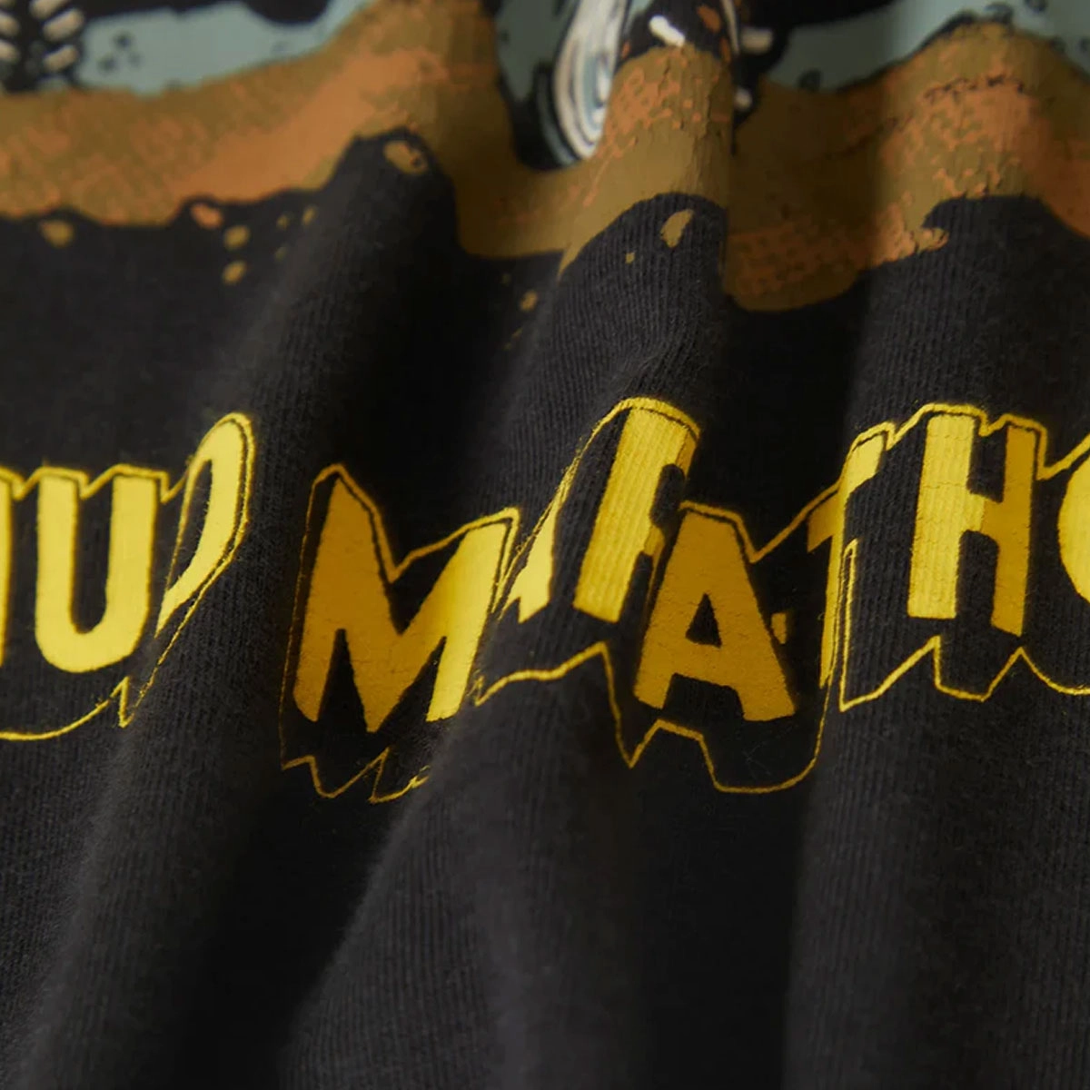 Chilly Wear Zero Waste Production Brixton x Ford Mud Marathon Long Sleeve T-Shirt - Burnt Rubber