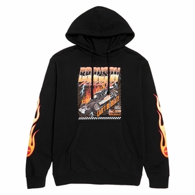 All Season Outfit Rain Resistant Bronson Racing Raw Hoodie - Black