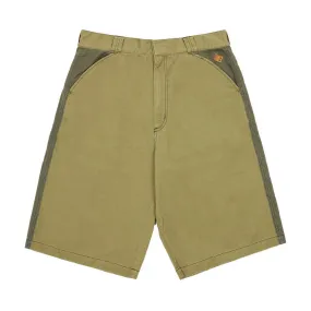 Moisture Wicking Technology stripe design Bronze 56k Chino Shorts - Tan