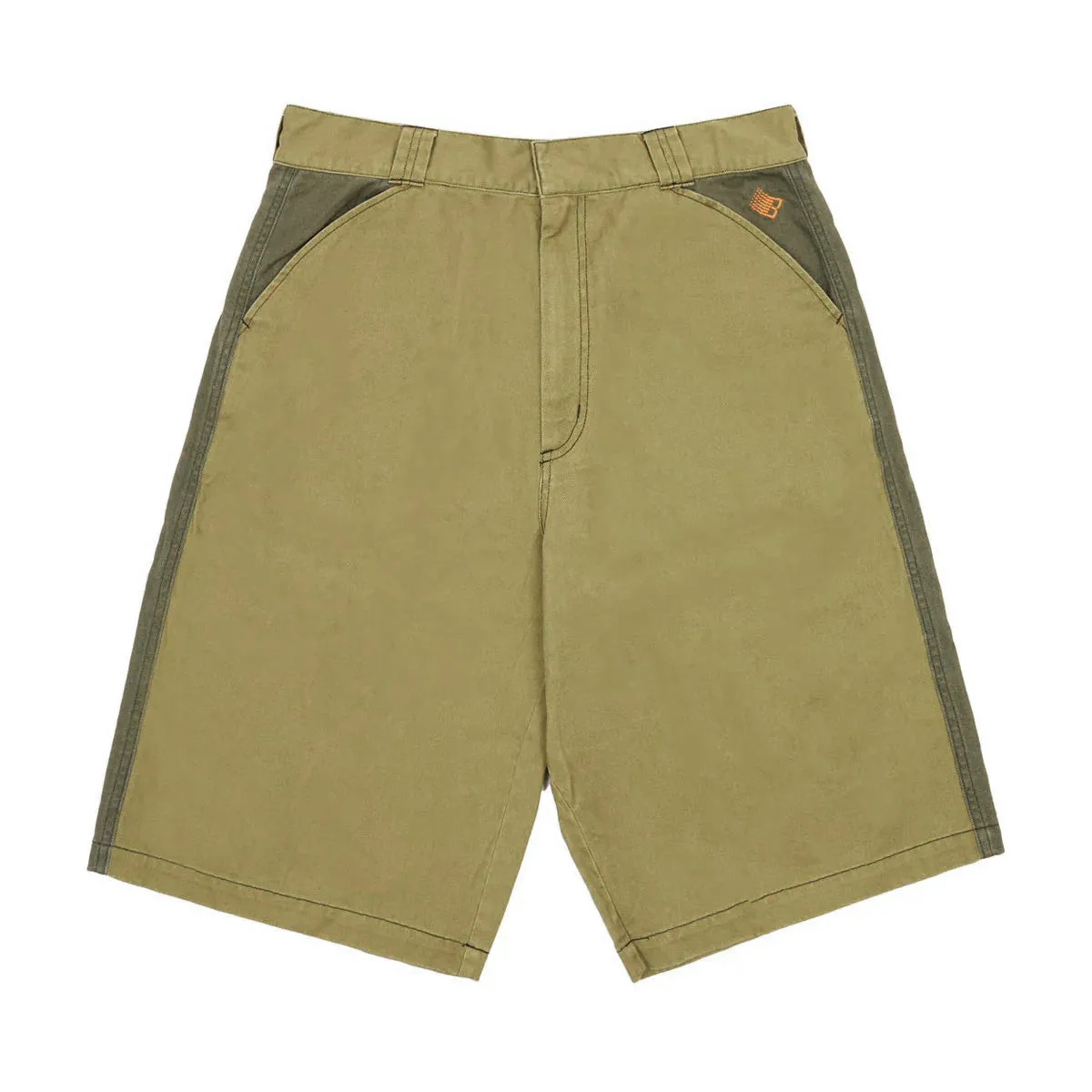 Moisture Wicking Technology stripe design Bronze 56k Chino Shorts - Tan