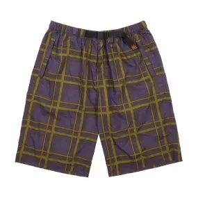 Bronze 56k Plaid Shorts - Purple Non slip grip