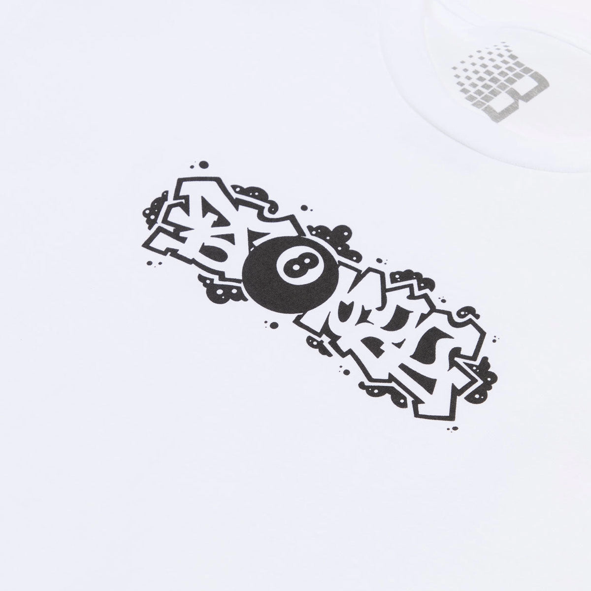 Casual Layer Minimalist Stitching Bronze 56k Burner T-Shirt - White