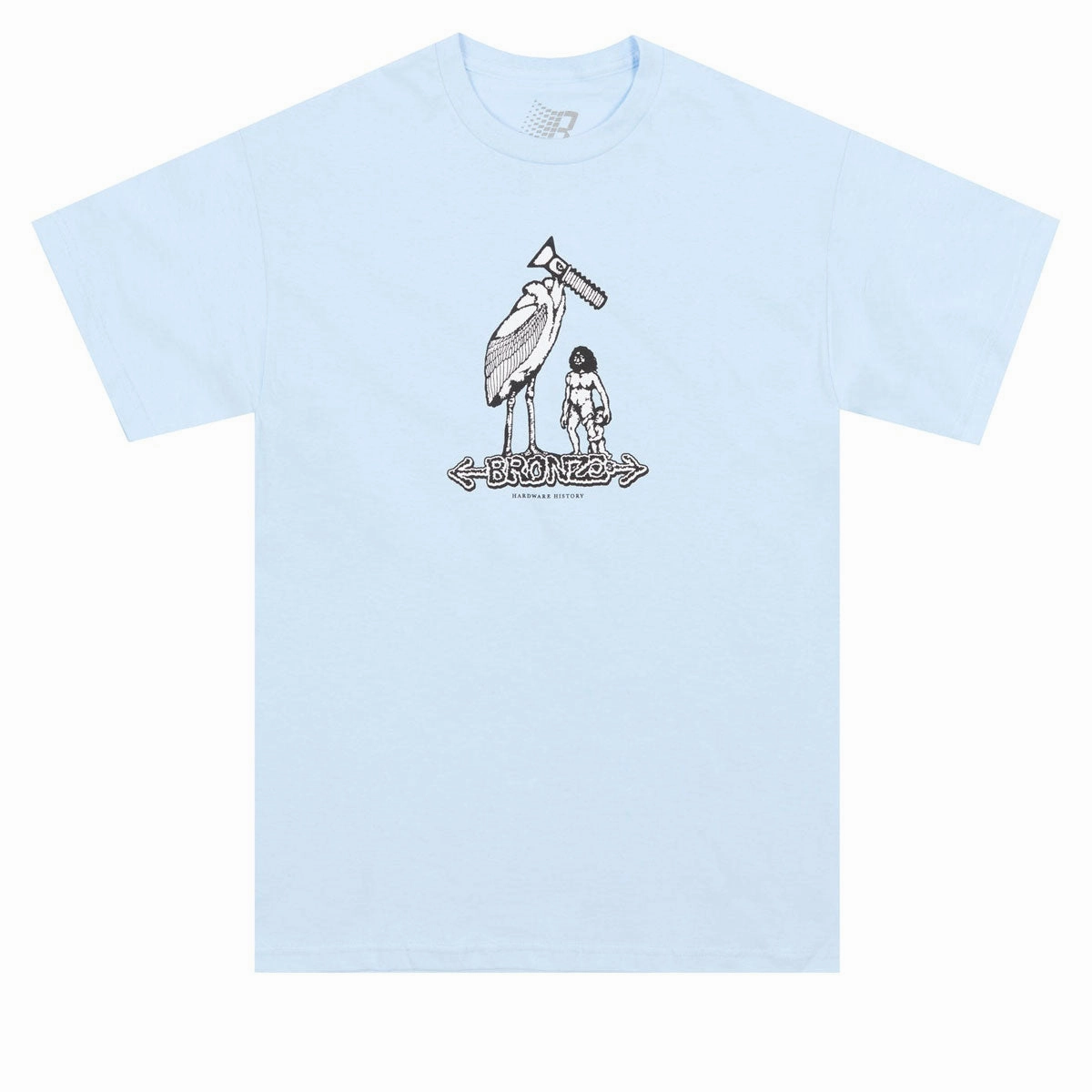 Bronze 56k Hardware History T-Shirt - Powder Blue Essential Look NoSideSeam