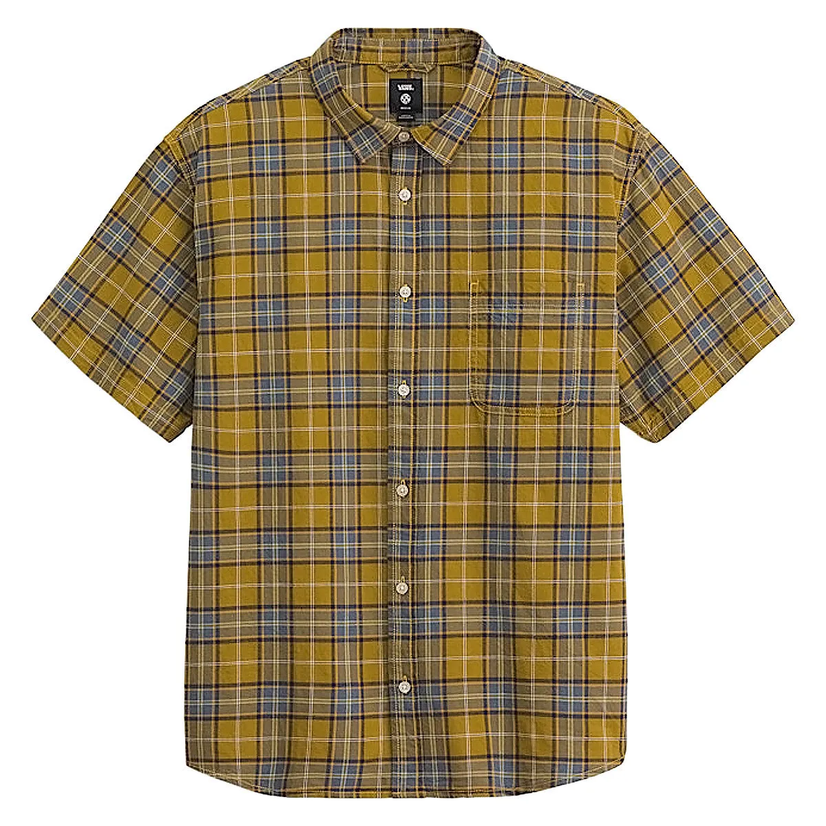 Vans Lawson Plaid Shirt - Burnt Gold/Stormy Weather Local Favorite All Day Comfort Tech