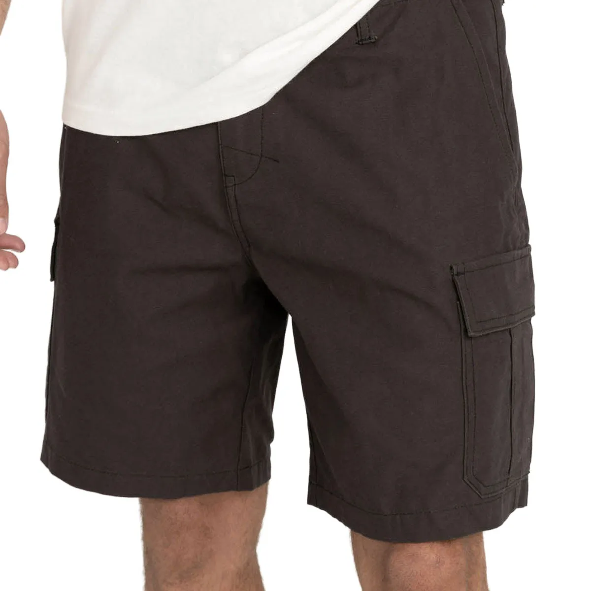 Rhythm Pocket Master Cargo Shorts - Charcoal skateboarding outfit