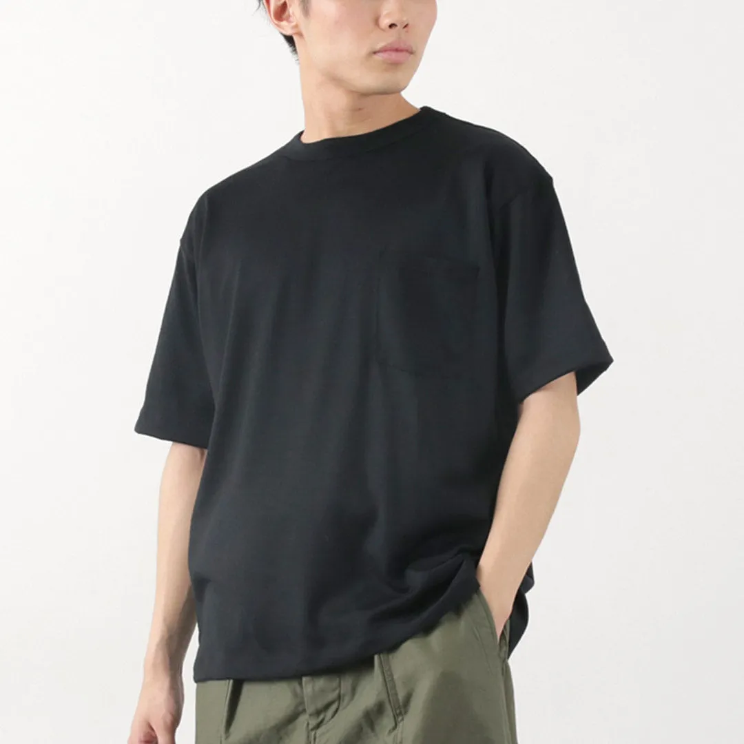BURLAP OUTFITTER / Short Sleeve Merino Wool Pocket T-Shirt FadeResistant