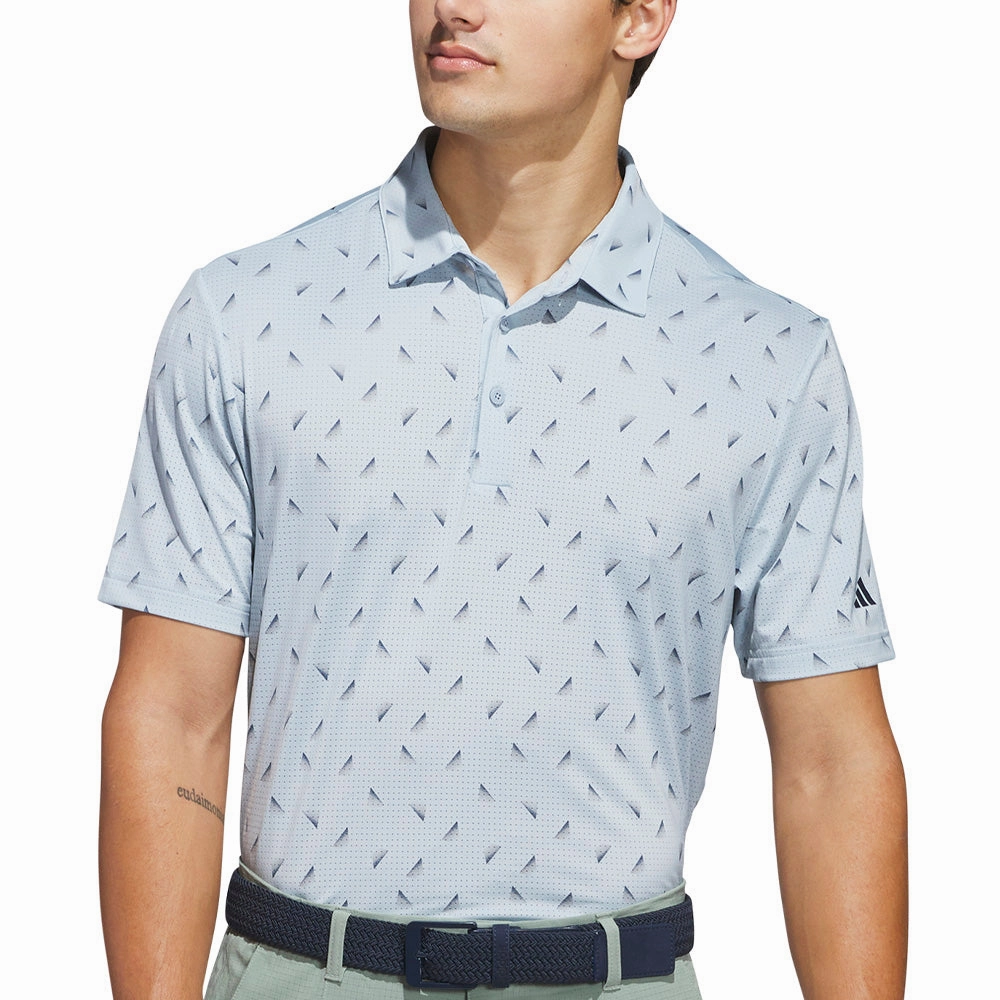 Modern Style BioBased Fibers adidas Ultimate365 Printed Mesh Polo Shirt - Wonder Blue/Collegiate Navy