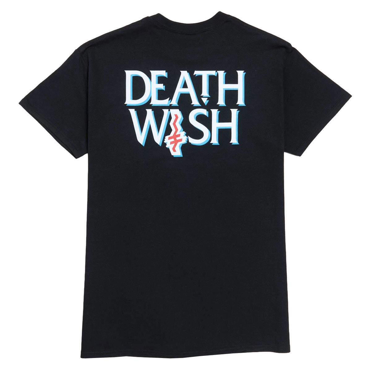 Vintage Wash Travel Light Deathwish Crooked I Pocket T-Shirt - Black